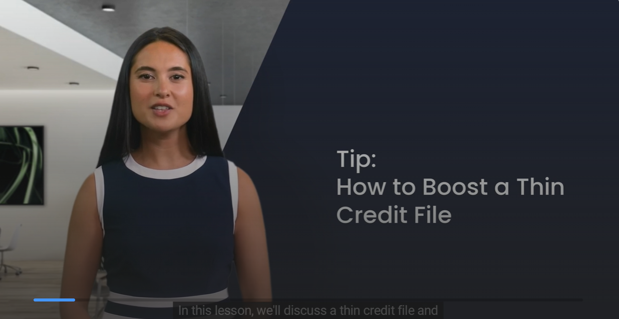 Boost a Thin Credit File