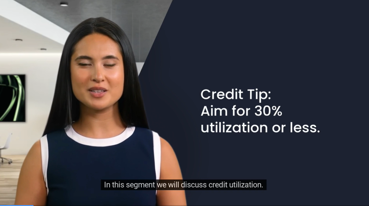 Aim for 30% Credit Untilization